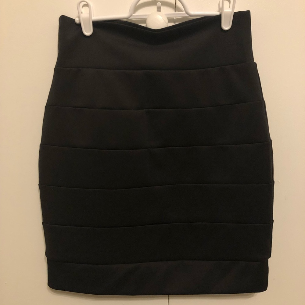 Black pencil skirt and Dark Camel pencil skirt